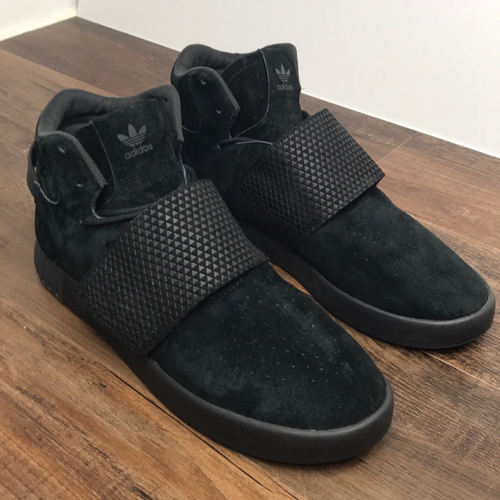 Adidas Originals Tubular Invader Black Size 12 - Picture 1 of 6
